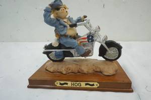lot 407 image: Hog on a Motorcycle