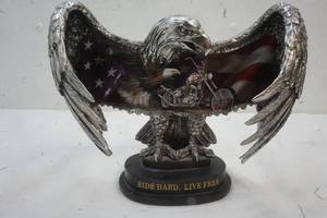 lot 411 image: Eagle Statue Ride Hard. Live Free