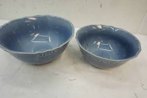 lot 471 image: 2-Trends Home bowls  Color Light Blue