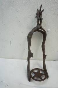 lot 484 image: Cast Iron Cowboy Decor