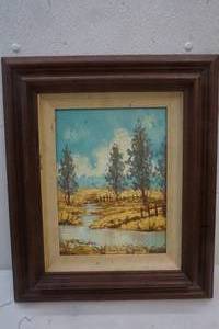 lot 531 image: Framed country picture