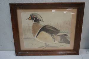 lot 532 image: Wood duck original picture