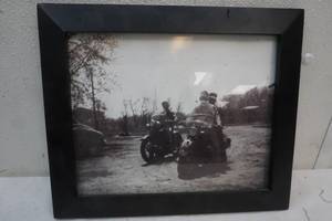 lot 537 image: Motorcycle black and white pic