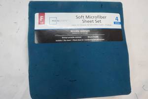 lot 609 image: Full size microfiber sheet set