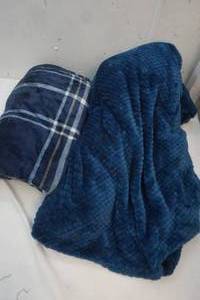 lot 612 image: Two fleece blankets