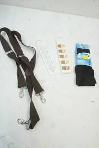 lot 662 image: Suspenders, socks and belt hangers