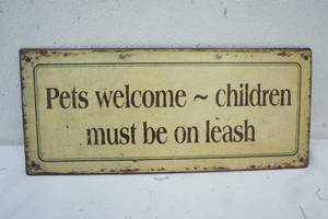 lot 745 image: Pet sign