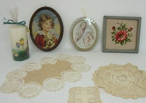 lot 152 image: Vintage Needlework and Home DeCor...