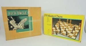 lot 37 image: Collectible Vintage Games Including Master Chess and GAME of RICH UNCLE BOARD GAME 1940S by PARKER BROTHERS INC...