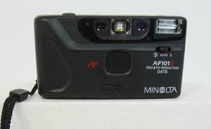 lot 66 image: Vintage Collectible Cameras Including this Minolta AF101R Compact 35mm Film Camera...