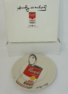 lot 87 image: Andy Warhol Limited Edition Campbells Plate Numbered 22185000 Soup POP Art...