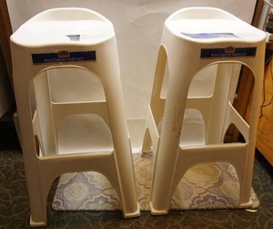 lot 102 image: Two RealComfort Barstools The Worlds Most Comfortable Hard Seat...