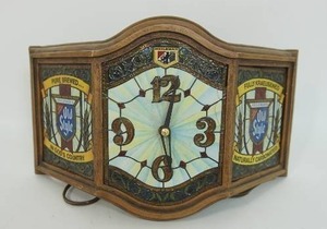 lot 117 image: Old Style Beer Light Up Advertising Clock...