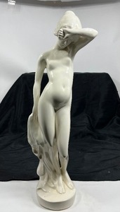 lot 127 image: A. Santini Style Lady Figure Statue Nude Nymph Greek Roman Sculpture Art...
