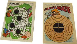 lot 10 image: Collectible Memorabilia Ephemera Including 1975 Wonder Bread Warner Bros Looney Tunes Puzzle Maze UNSCRATCHED Cards...