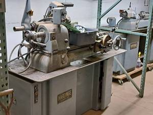 lot 13 image: Hardinge Super-Precision 1.5-HP 3-Phase Chucking Machine Automaatic Threading Unit HC-AT with Splash Guard Cover