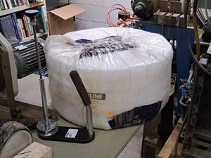 lot 122 image: Lot of (1 Roll) Uline Upsabl Foam 12x350 18 PRF12 Packing Foam S-2961P with Dispenser