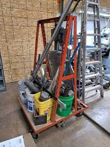 lot 145 image: Rolling Material Rack 35x41x65
