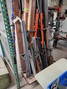 lot 150 image: Rolling Material Rack 48x41x103