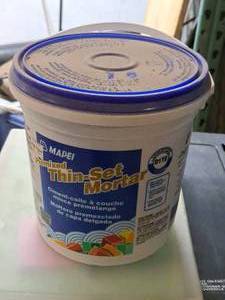 lot 205 image: Lot of (1 Pail) Mapei 1-Gallon Premixed Thin-Set Mortar