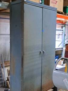 lot 236 image: Metal Storage Cabinet 2-door