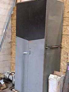 lot 247 image: Metal Storage Cabinet 2-door