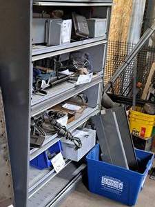 lot 248 image: Storage Cabinet 5-slide out-drawer