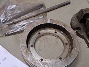 lot 267 image: Lot of  Misc. Machine Parts, Rods & Pulleys