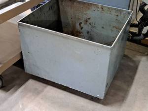 lot 304 image: Metal Rolling Storage Box 24-12x20-12x18-12