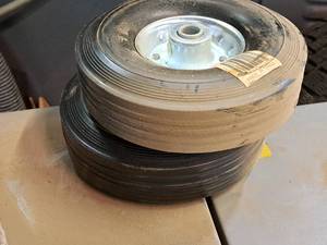 lot 404 image: Lot of (2) Replacement 7-34x2-12 Wheel on 3-34 Tire