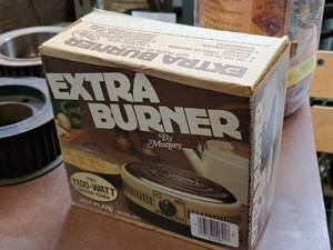 lot 430 image: Munsey Extra Burner Electric Hot Plate FB-1 (in box)