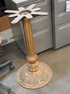 lot 412 image: Brass Pedestal Table Base