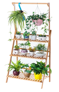 lot 137 image: COPREE Bamboo 3-Tier Hanging Plant Stand