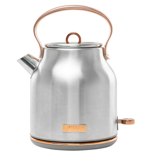 lot 163 image: Haden 75103 Heritage 1.7 Liter Electric Kettle, Stainless Steel and Copper