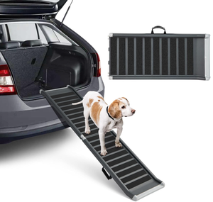 lot 166 image: Dog Car Ramp, 63 Inch Folding Portable Pet Ramp