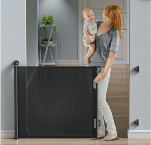 lot 218 image: Used Retractable Baby Gates, BabyBond Baby Gate for Stairs Extra Wide