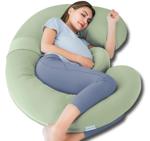 lot 236 image: QUEEN ROSE Cooling Pregnancy Pillows - E Shaped Pregnancy Pillows for Sleeping