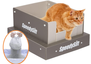 lot 311 image: SpeedySift V1 Open-Top Litter Box Starter Kit