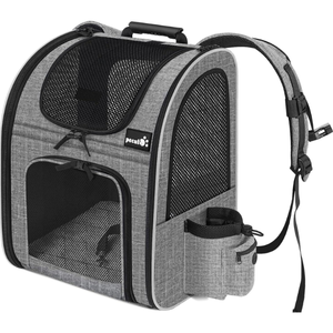 lot 330 image: Pecute Cat Carrier Backpack, Breathable Airline Approved Pet Carrier for Small Dog