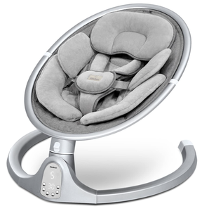 lot 46 image: BabyBond Baby Swings for Infants, Bluetooth Infant Swing with 10 Preset Lullabies, 5 Point Harness Belt, 5 Speeds and Remote Control