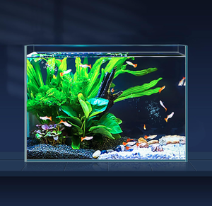 lot 282 image: LAQUAL 3 Gallon Ultra Clear Glass Fish Tank SLIGHTLY USED