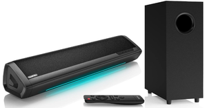 lot 362 image: Saiyin Sound Bars for TV with Subwoofer, 2.1 Deep Bass Small Soundbar Monitor Speaker Home Theater