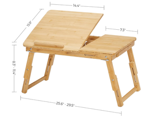 lot 414 image: SONGMICS Laptop Desk, Folding Lap Tray,