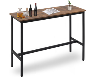 lot 420 image: Rongbuk 44.5 Bar Table, Pub Table with Adjustable Feet Floor Protector