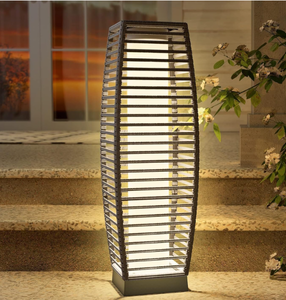 lot 422 image: Grand patio Outdoor Floor Lamp Solar Powered Lantern