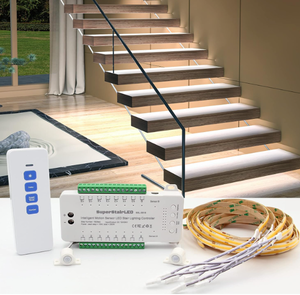 lot 500 image: SuperStairLED Intelligent Motion Sensor LED Stair Lighting