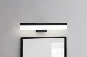 lot 504 image: Eldridge 24 in. Matte Black 1-Light LED Bathroom Vanity Light Bar