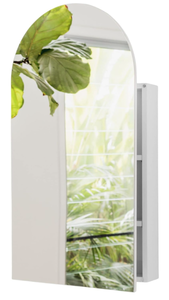 lot 59 image: Arched Medicine Cabinet With Mirror For Bathroom Wall