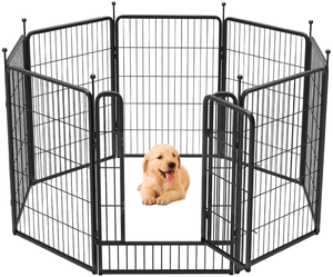 lot 64 image: FXW Rollick Dog Playpen Designed for Camping, Yard, 40 Height for SmallMedium Dogs, 8 Panels