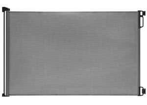 lot 494 image: EasyBaby Retractable Baby Gate, 33 Tall, Extends up to 55 Wide, Grey